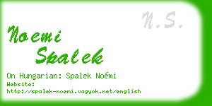 noemi spalek business card